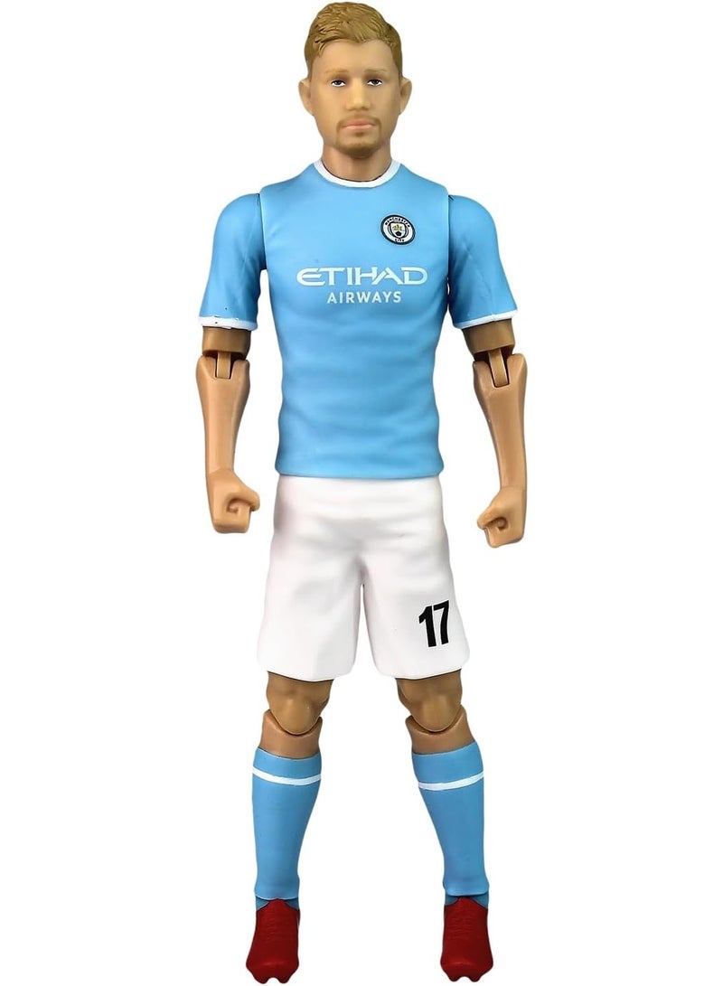 Sockers- Manchester City F.C. Kevin De Bruyne 8" Collectible Soccer Action Figure - Image 1